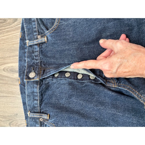 Polo Ralph Lauren Jeans Men 42x33 (tag32) Dark Wash Straight Leg Selvidge Denim - Picture 4 of 10